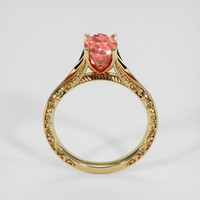 2.56 Ct. Padparadscha Sapphire Ring, 14K Yellow Gold 3