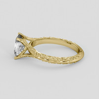 1.50 Ct. White Sapphire Ring, 14K Yellow Gold 4