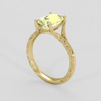 2.64 Ct. Yellow Sapphire Ring, 14K Yellow Gold 2