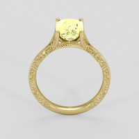 2.64 Ct. Yellow Sapphire Ring, 14K Yellow Gold 3