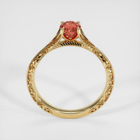 0.87 Ct. Padparadscha Sapphire Ring, 14K Yellow Gold 3