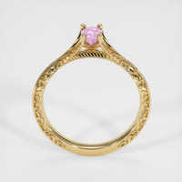 0.23 Ct. Pink Sapphire Ring, 14K Yellow Gold 3