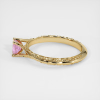 0.23 Ct. Pink Sapphire Ring, 14K Yellow Gold 4