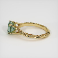 1.74 Ct. Green Sapphire Ring, 14K Yellow Gold 4