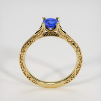 0.65 Ct. Blue Sapphire Ring, 14K Yellow Gold 3