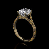 2.95 Ct. Sapphire Ring, 14K Yellow Gold 2