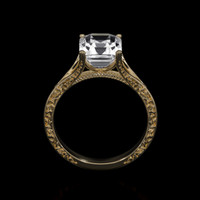 2.95 Ct. Sapphire Ring, 14K Yellow Gold 3
