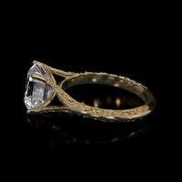 2.95 Ct. Sapphire Ring, 14K Yellow Gold 4