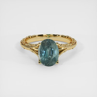 2.58 Ct. Sapphire Ring, 14K Yellow Gold 1