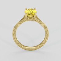 2.04 Ct. Yellow Sapphire Ring, 14K Yellow Gold 3