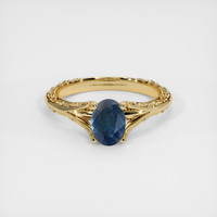 1.07 Ct. Sapphire Ring, 14K Yellow Gold 1