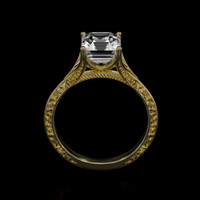 2.52 Ct. Sapphire Ring, 14K Yellow Gold 3
