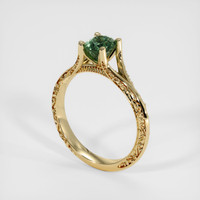 0.88 Ct. Sapphire Ring, 14K Yellow Gold 2