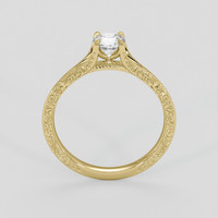 0.56 Ct. White Sapphire Ring, 14K Yellow Gold 3
