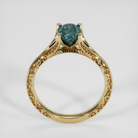 1.44 Ct. Greenish Blue Sapphire Ring, 14K Yellow Gold 3