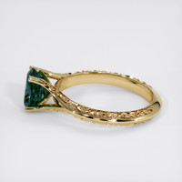 1.44 Ct. Greenish Blue Sapphire Ring, 14K Yellow Gold 4