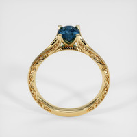 0.89 Ct. Sapphire Ring, 14K Yellow Gold 3