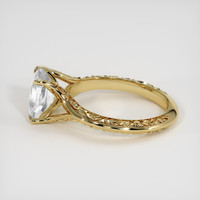 1.59 Ct. White Sapphire Ring, 14K Yellow Gold 4