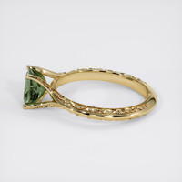 1.10 Ct. Green Sapphire Ring, 14K Yellow Gold 4
