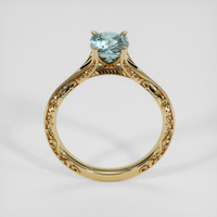1.43 Ct. Greenish Blue Sapphire Ring, 14K Yellow Gold 3