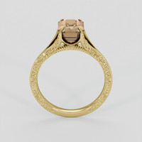 2.51 Ct. Brown Sapphire Ring, 14K Yellow Gold 3