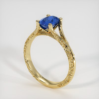 0.97 Ct. Sapphire Ring, 18K Yellow Gold 2