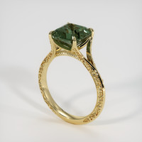4.06 Ct. Bi Color Sapphire Ring, 18K Yellow Gold 2