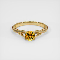 0.88 Ct. Sapphire Ring, 18K Yellow Gold 1