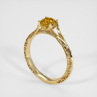 0.88 Ct. Sapphire Ring, 18K Yellow Gold 2