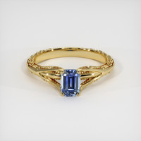 1.22 Ct. Bi Color Sapphire Ring, 18K Yellow Gold 1