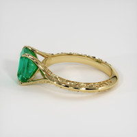 1.64 Ct. Emerald Ring, 18K Yellow Gold 4