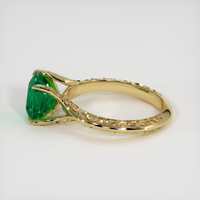 2.07 Ct. Emerald Ring, 18K Yellow Gold 4