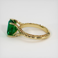 3.32 Ct. Emerald Ring, 18K Yellow Gold 4