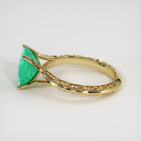 2.18 Ct. Emerald Ring, 18K Yellow Gold 4