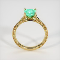 1.33 Ct. Emerald Ring, 18K Yellow Gold 3