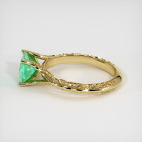 1.33 Ct. Emerald Ring, 18K Yellow Gold 4