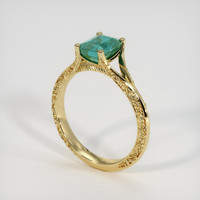 1.64 Ct. Emerald Ring, 18K Yellow Gold 2