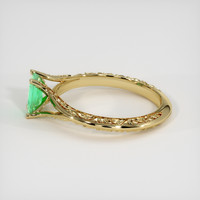 1.04 Ct. Emerald Ring, 18K Yellow Gold 4