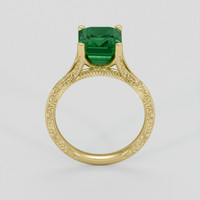 3.59 Ct. Emerald Ring, 18K Yellow Gold 3
