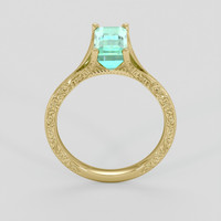 1.94 Ct. Emerald Ring, 18K Yellow Gold 3