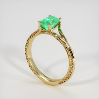1.89 Ct. Emerald Ring, 18K Yellow Gold 2