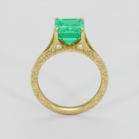2.23 Ct. Emerald Ring, 18K Yellow Gold 3