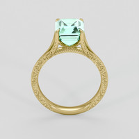 2.56 Ct. Emerald Ring, 18K Yellow Gold 3