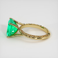 3.78 Ct. Emerald Ring, 18K Yellow Gold 4