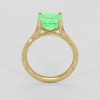 2.35 Ct. Emerald Ring, 18K Yellow Gold 3