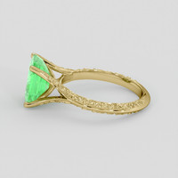 2.35 Ct. Emerald Ring, 18K Yellow Gold 4