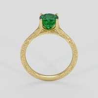 1.50 Ct. Emerald Ring, 18K Yellow Gold 3