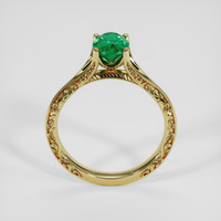 1.04 Ct. Emerald Ring, 18K Yellow Gold 3