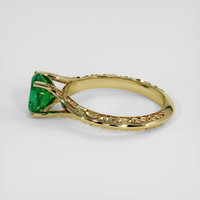 1.04 Ct. Emerald Ring, 18K Yellow Gold 4