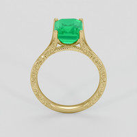 2.59 Ct. Emerald Ring, 18K Yellow Gold 3